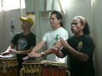 Prof. Tico, CM Cigano y Prof. Bocão
