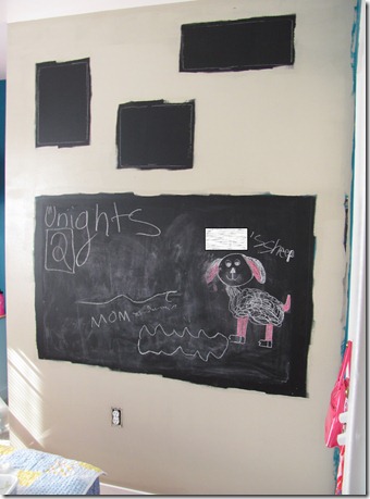 chalkboard wall in progress 2