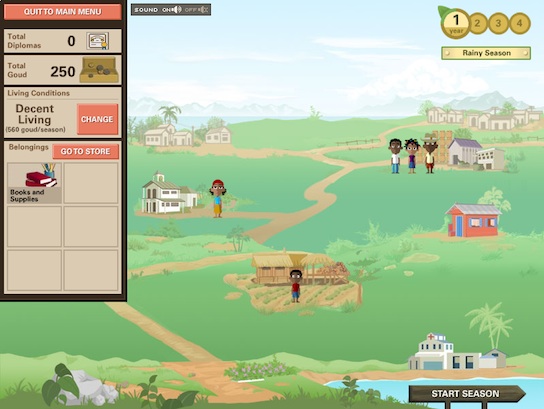 Ayiti screenshot - starting again