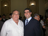Renato Zaiden, diretor do Jornal da Cidade e principal patrocinador do projeto, com Paulo Milreu, da pmc&associados.