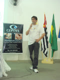 Paulo Milreu apresentando a palestra sobre Novas Mídias Digitais.