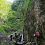 The hiking trail in the Horne Diery Canyon (Mala Fatra National Park, Slovakia)