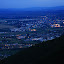 My hometown (Martin, Slovakia) at dusk . Photo taken from the road to Klacianska Magura.