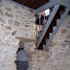 Climbing the narrow stairs to the tallest
tower of the Spissky Hrad Castle [photo by Francis]