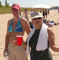 2007 Fleet / Tristate 2007-On the beach-Karen and Linda of Excalibur.JPG