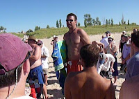 Bistate Regatta 2008 / Bistate 2008 beach party: Tory addresses the fleet
