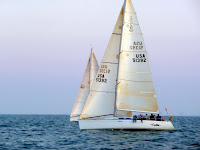Bi-State Regatta 2009 / Bi-State 2009: Excalibur with Das Boot to leeward, 15 minutes after the start on Friday