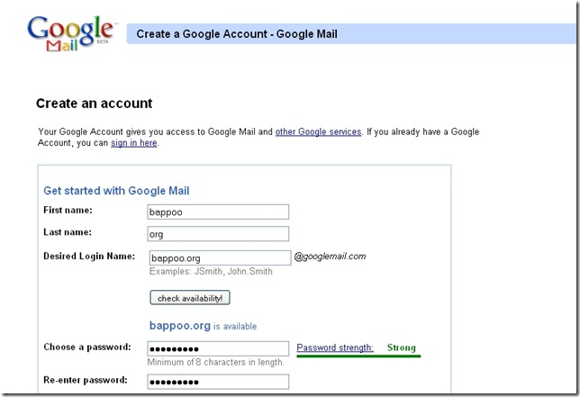 gmail account signup