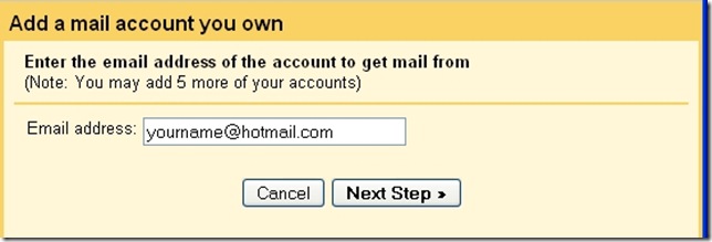 gmail add a mail account