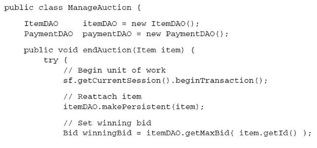 Listing 11.2 Adding transaction demarcation to the controller 
