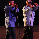 Mikey Andaya and Gene Ringpis of Culture Shock Los Angeles performing at the Culture Shock Los Angeles Presents: "A Beautiful Struggle" held at the Ford Amphitheatre in Hollywood, CA. The event took place on Friday, July 25, 2008. Photo by: Sthanlee B.  Mirador
