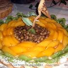Nº108: Tartaleta de frutas con duraznos, murtas y kiwi.