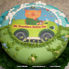 Torta 2D en fondant extendido