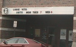 Marquee at Vote for Louie