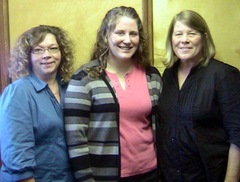 Paula Strebig, Lizzy Wiley, and Thelma Matthews 11-8-09