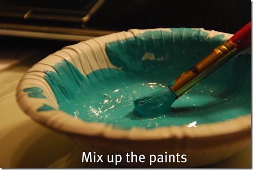 mix up the paints