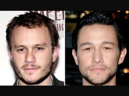 parecidos1 Joseph Gordon Levitt Heath Ledger Celebridades parecidas, casi gemelos