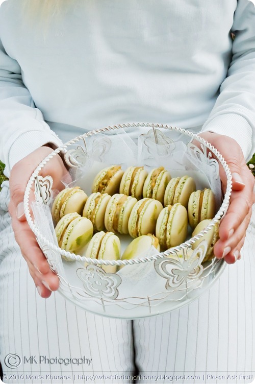 Matcha Macarons with Passionfruit Curd (0003) by MeetaK