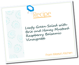 Meeta Recipe Cardgreen salad