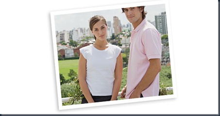 Young couple on their balcony