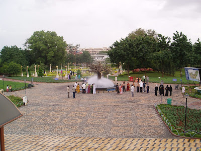 Lumbini Park, a public urban park of 7.5 acres adjacent to Hussain Sagar Lake, located in the center of Hyderabad, the capital city of Andhra Pradesh in India