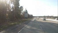 Interstate 5 South bound lanes outside of Tacoma