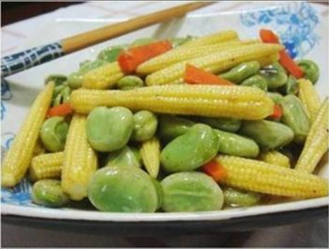 素食食譜 蠶豆玉米筍