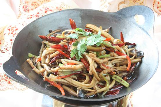素食食譜-幹鍋茶樹菇
