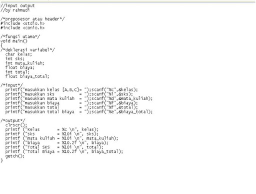 Input Output