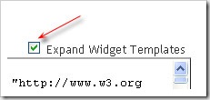 expand widget templates