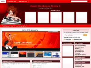 Music Wordpress Theme 2