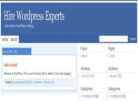 News Blue 01 Free Wordpress Theme