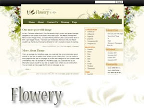 Flowery Free Wordpress Theme