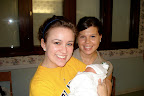Courtney (holding Jeremiah) and Amanda