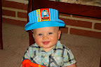 Celebrating AJ Foreacre's 2nd birthday with Thomas the Tank Engine