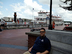 Enjoying the river walk in Savannah