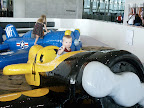 Playing at the Tampa airport