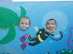 At the aquarium with Ella