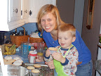 Making cupcakes for Jesus' birthday