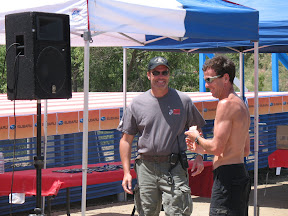 Picking up the medal for the 40-44 division.