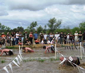 Jake had great technique to get through the mud pit