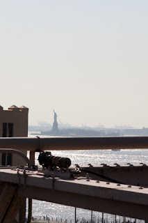 The Lady of Liberty from Brooklyn Bridge