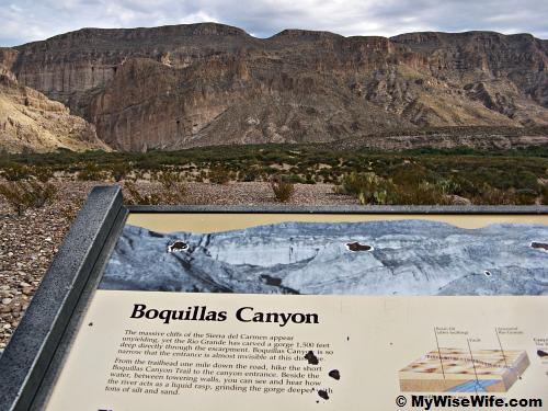 Boquillas Canyon is ahead Boquillas Canyon is ahead