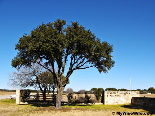 The entrance to LBJ Ranch from US Hwy 290 The entrance to LBJ Ranch from US Hwy 290