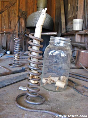 Candle was used back then...