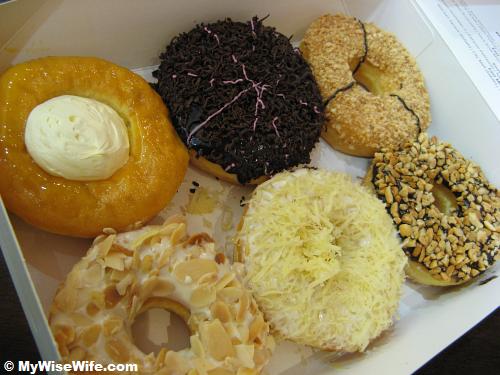 Closer look of the donuts Closer look of the donuts