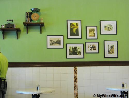 Local antics and pictures on the green wall Local antics and pictures on the green wall