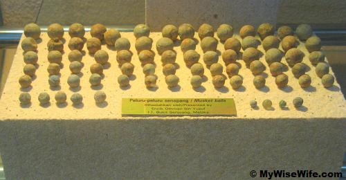 Ancient bullets made of stone