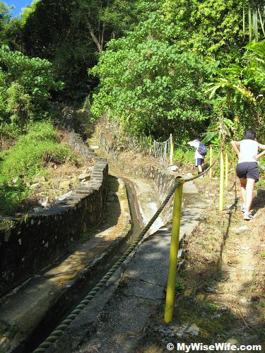 Trekking by the drain Trekking by the drain