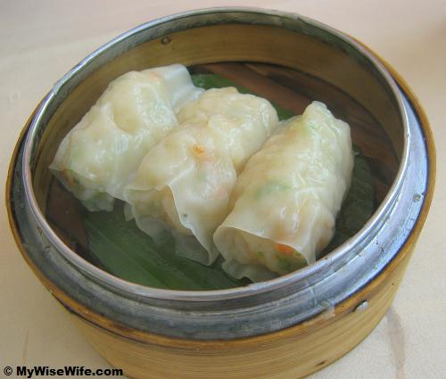 Steamed Mini Shrimp Rolls
